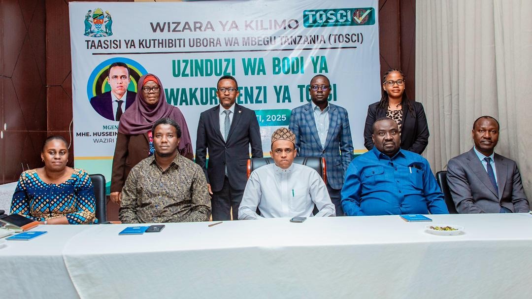 BASHE:  TOSCI SHIRIKIANENI NA TAKUKURU KUDHIBITI TATIZO LA MBEGU FEKI